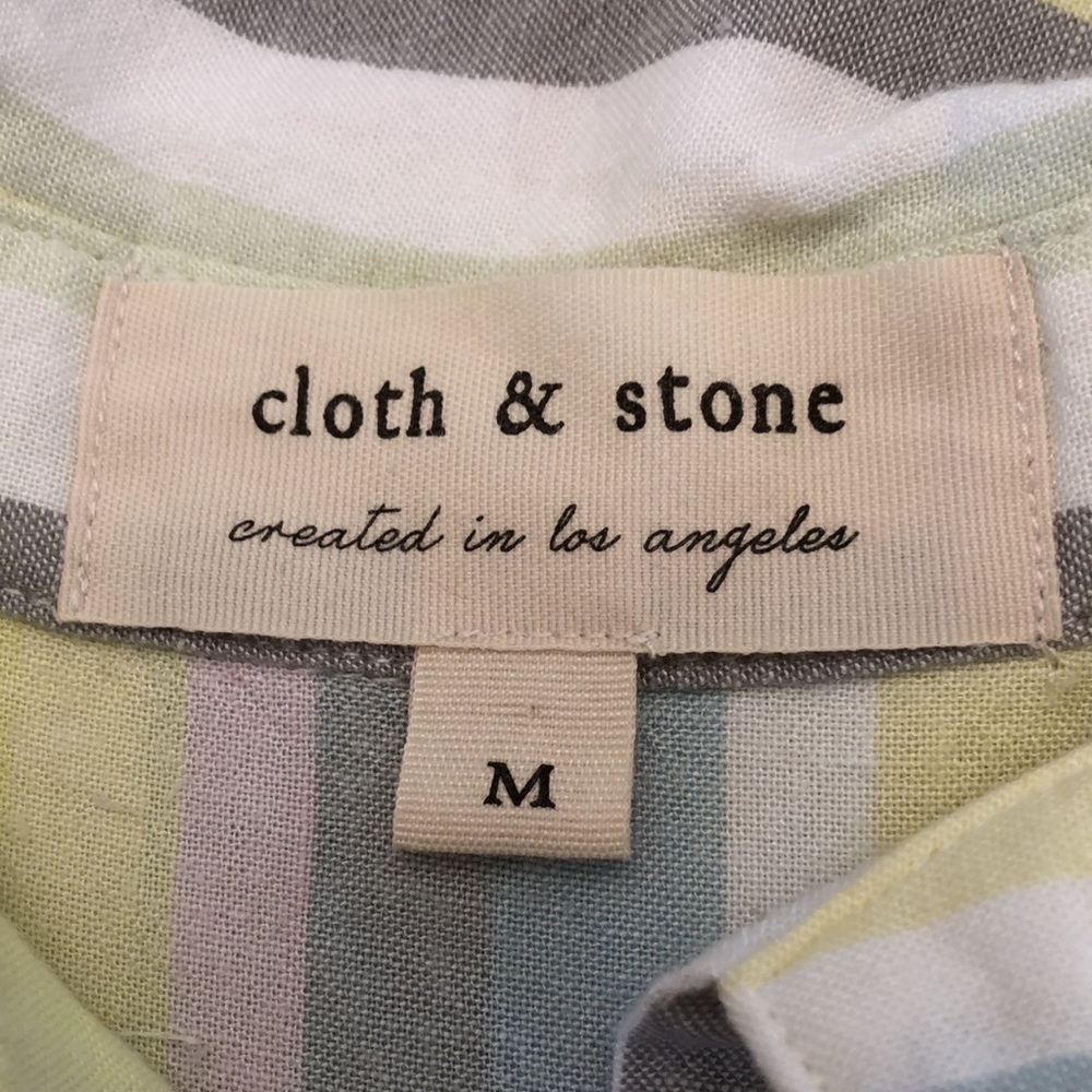 Anthro Cloth and Stone Stripe Shirt Medium - Picture 6 of 7